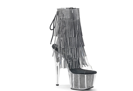 Black Tassel stone Shoe